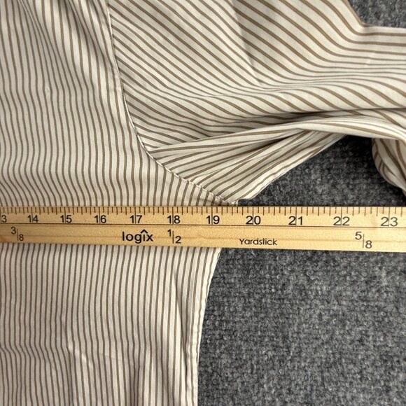 MAX MARA WEEKEND Striped Button Up Shirt Long Sleeve Italy Cotton Blend Women - Picture 7 of 16